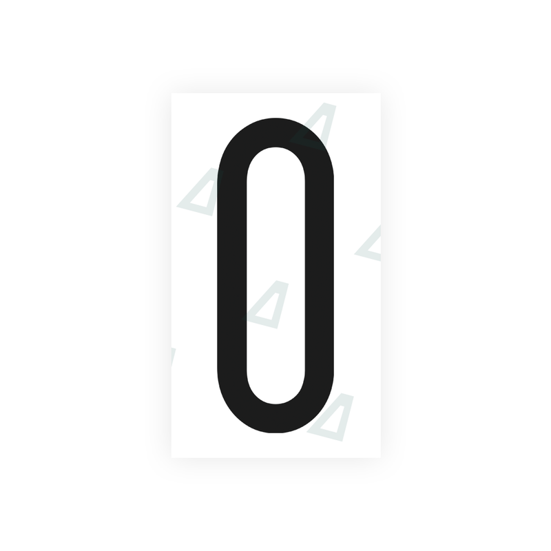 Nanofilm Ecoslick™ for US (Washington) license plates - Symbol "0"