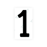 Autocollant pour plaques d'immatriculation Swiss - Symbole "1"