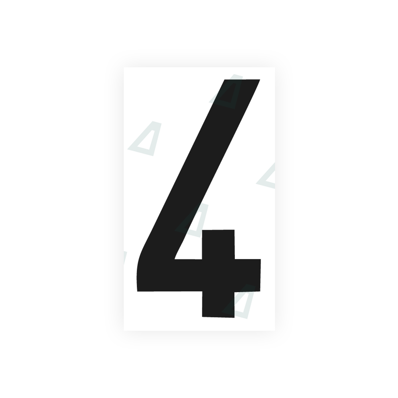 Nanofilm Ecoslick™ for italian license plates - Symbol "4"