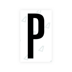 Sticker Letter P - Texas (2012 Version)