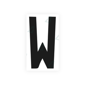 Nanofilm Ecoslick™ for italian license plates - Symbol "W"