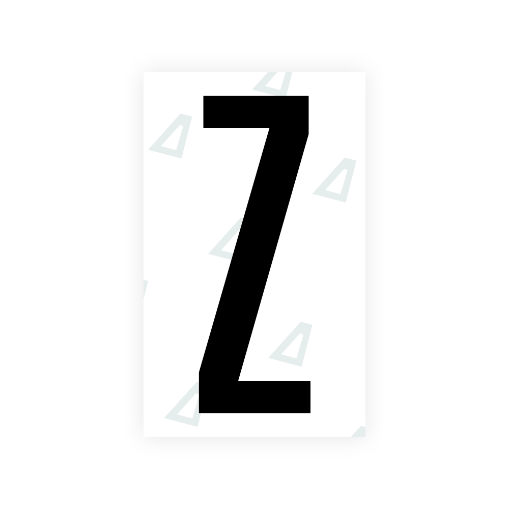 Sticker Letter Z - Texas (2012 Version)