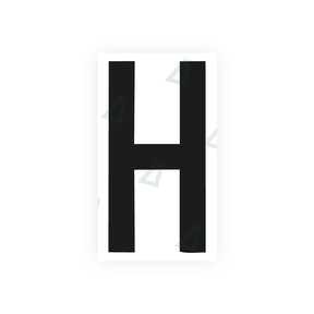 Nanofilm Ecoslick™ for italian license plates - Symbol "H"