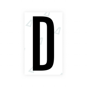 Sticker Letter D - Texas (2012 Version)