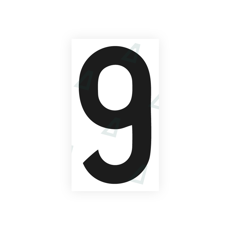 Nanofilm Ecoslick™ for italian license plates - Symbol "9"