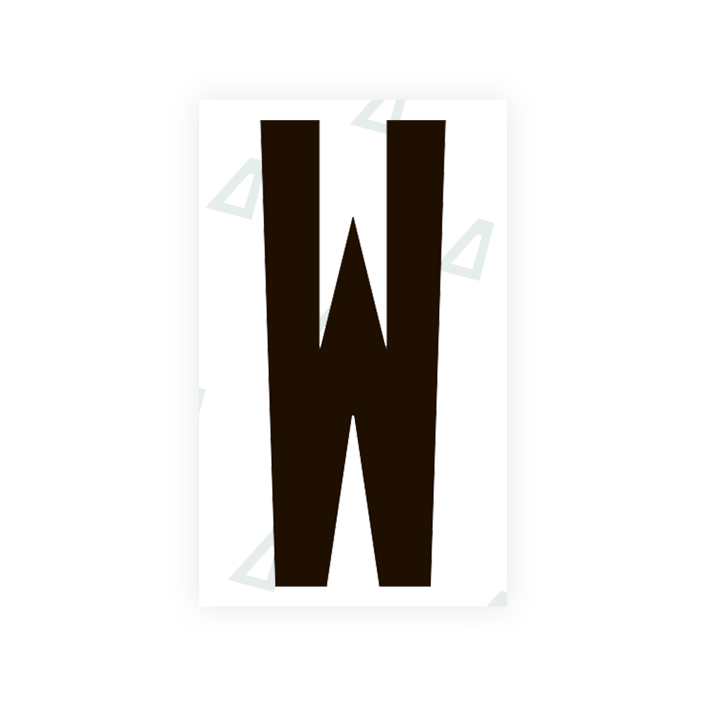 Sticker Letter W - Texas (2012 Version)