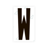 Sticker Letter W - Texas (2012 Version)