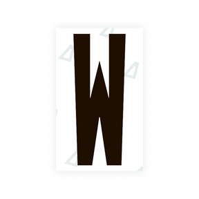 Sticker Letter W - Texas (2012 Version)
