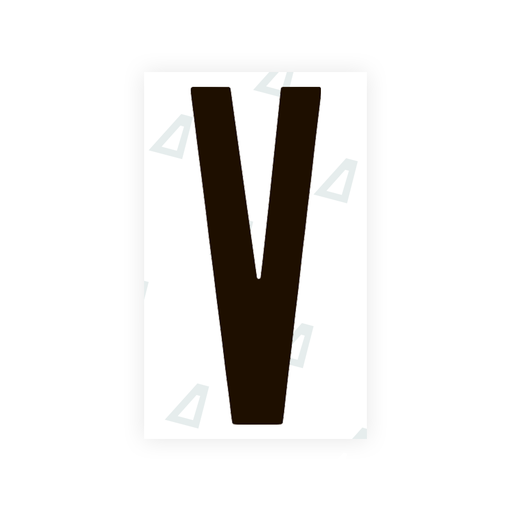 Sticker Letter V - Texas (2012 Version)