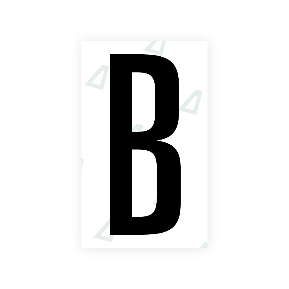 Sticker Letter B - Texas (2012 Version)