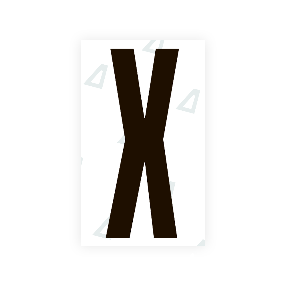 Sticker Letter X - Texas (2012 Version)