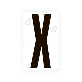 Sticker Letter X - Texas (2012 Version)