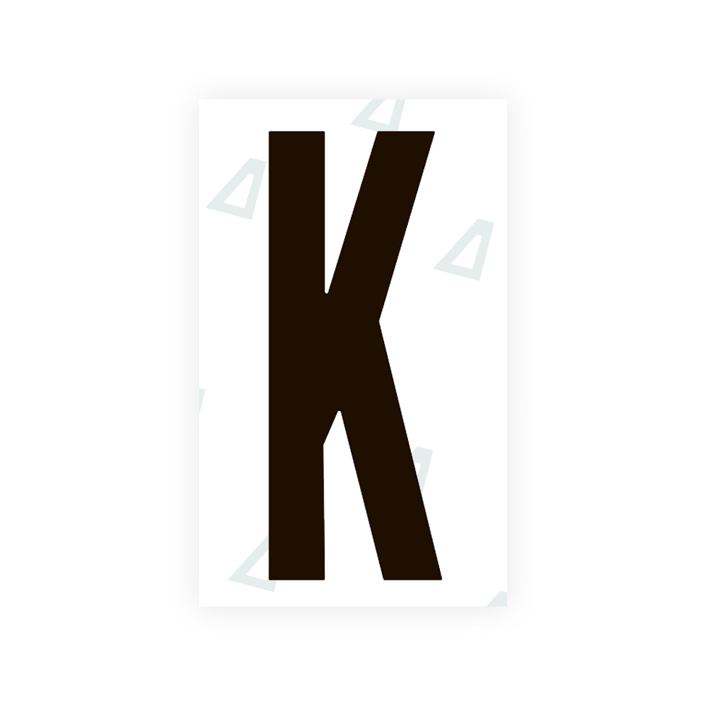 Sticker Letter K - Texas (2012 Version)