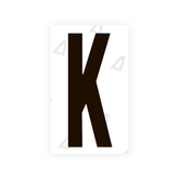 Sticker Letter K - Texas (2012 Version)