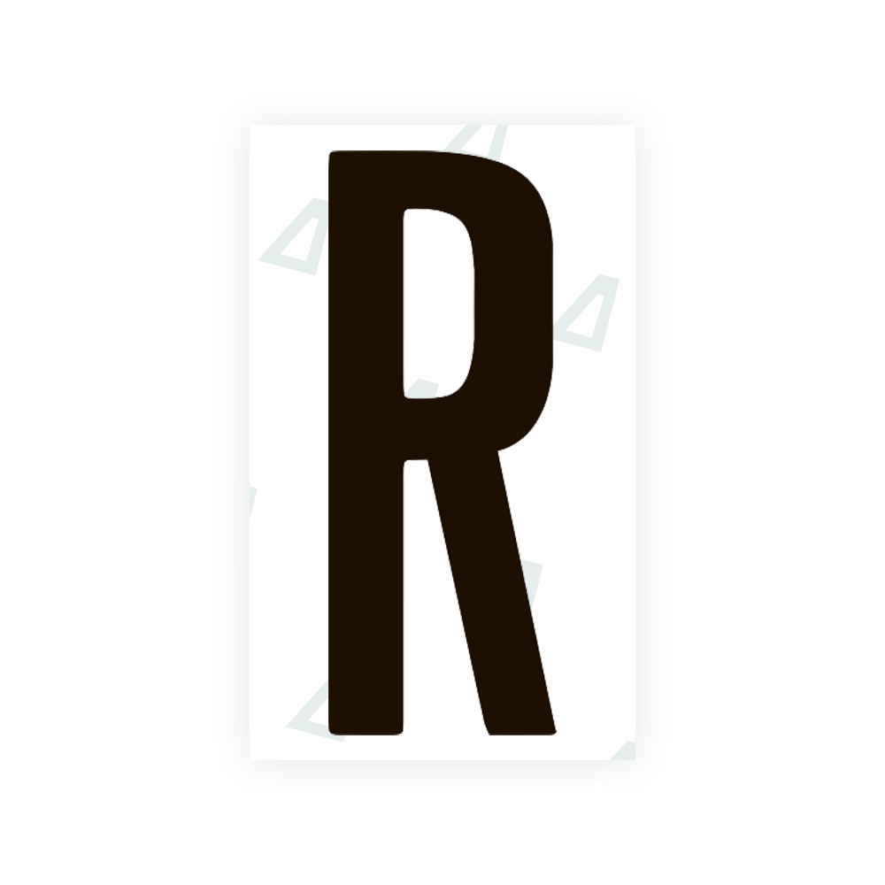 Sticker Letter R - Texas (2012 Version)