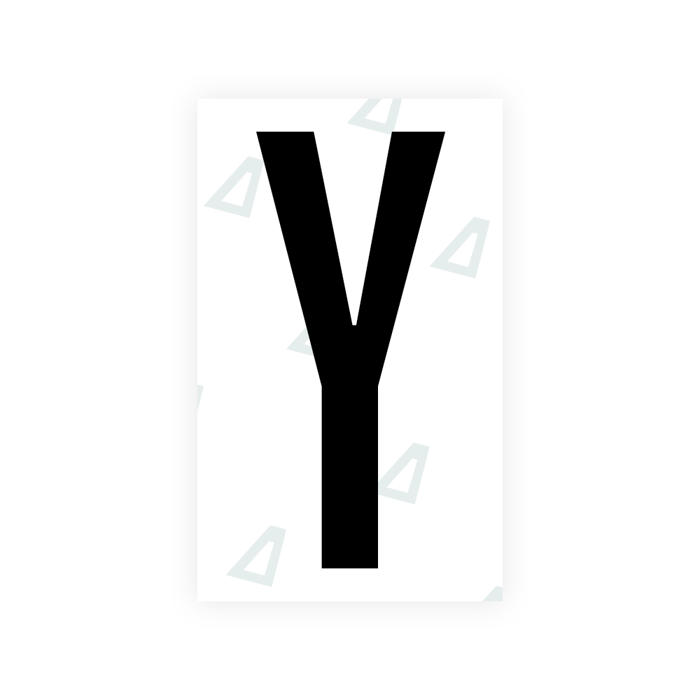 Sticker Letter Y - Texas (2012 Version)