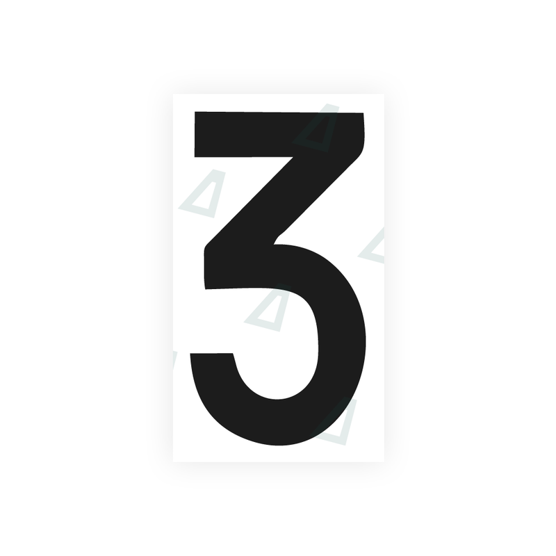 Nanofilm Ecoslick™ for italian license plates - Symbol "3"