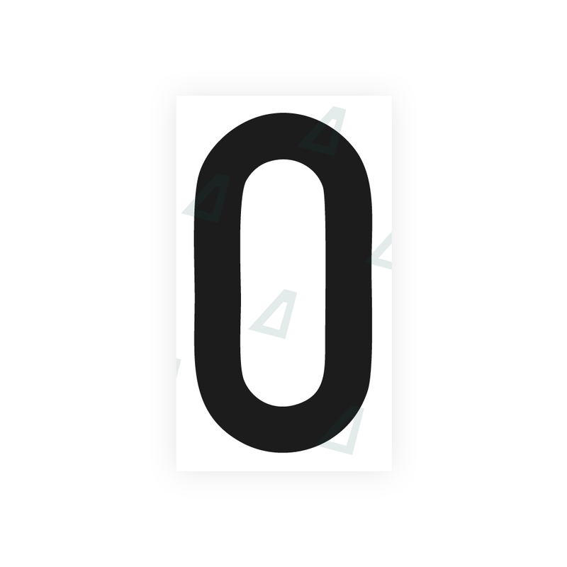 Nanofilm Ecoslick™ for italian license plates - Symbol "0"