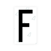 Sticker Letter F - Alabama