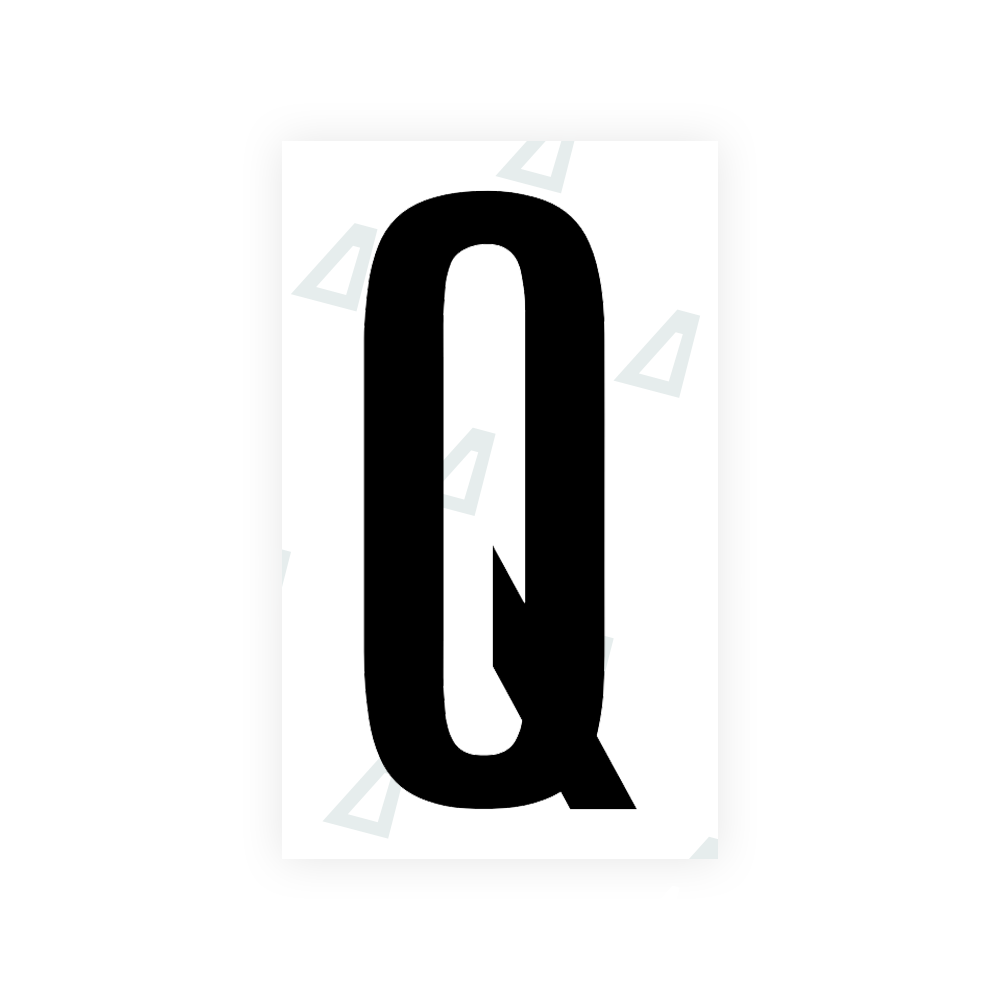 Sticker Letter Q- Texas (2012 Version)