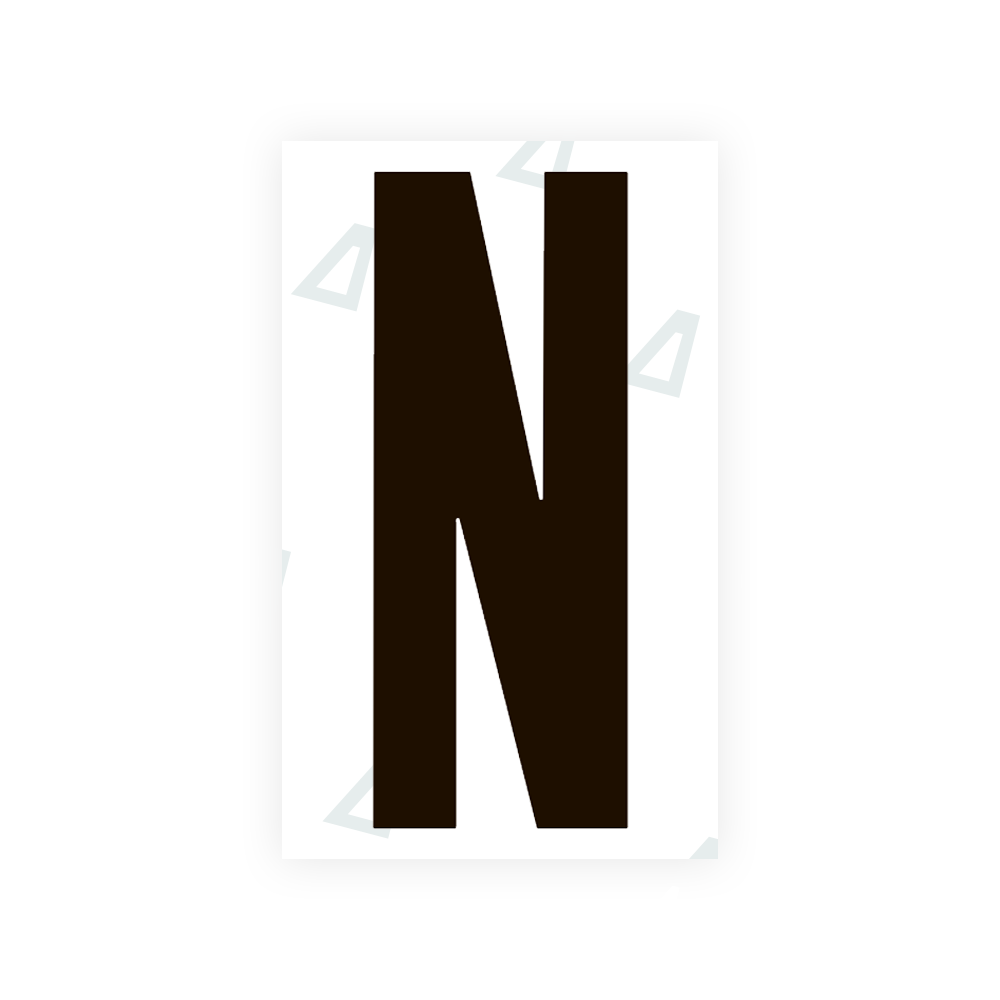 Sticker Letter N - Texas (2012 Version)