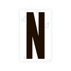 Sticker Letter N - Texas (2012 Version)