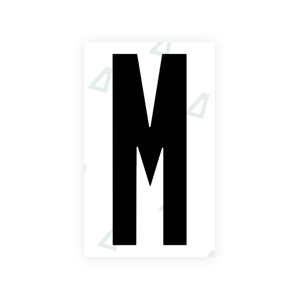 Sticker Letter M - Texas (2012 Version)