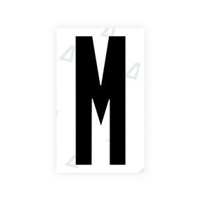 Sticker Letter M - Texas (2012 Version)