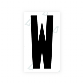Sticker Letter W - Alabama