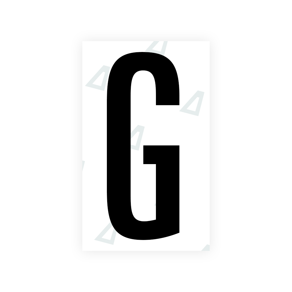 Sticker Letter G - Texas (2012 Version)