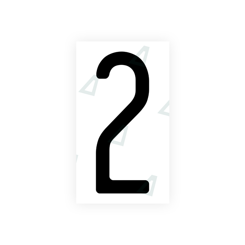 Nanofilm Ecoslick™ for US (Wisconsin) license plates - Symbol "2"