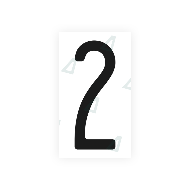Nanofilm Ecoslick™ for US (Washington) license plates - Symbol "2"