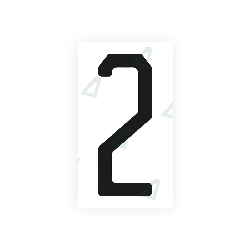 Nanofilm Ecoslick™ for US (Florida) license plates - Symbol "2"