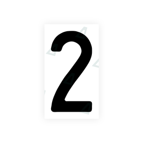 Autocollant pour plaques d'immatriculation Swiss - Symbole "2"