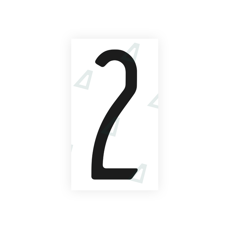 Nanofilm Ecoslick™ for US (Pennsylvania) license plates - Symbol "2"