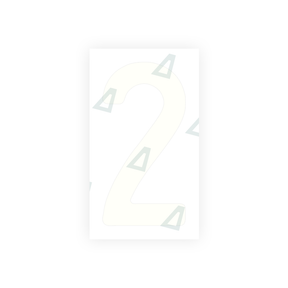 Autocollant pour plaques d'immatriculation Swiss - Symbole "2"