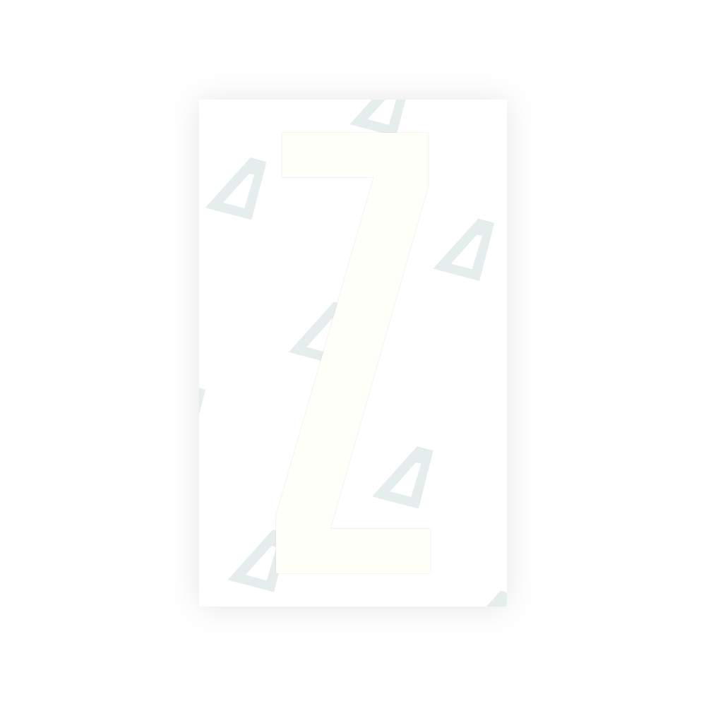 Sticker Letter Z - Texas (2012 Version)