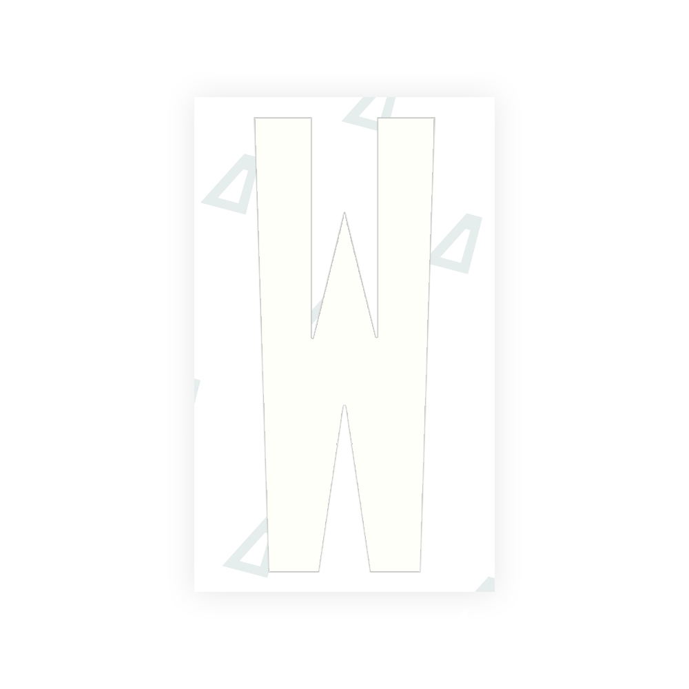 Sticker Letter W - Texas (2012 Version)