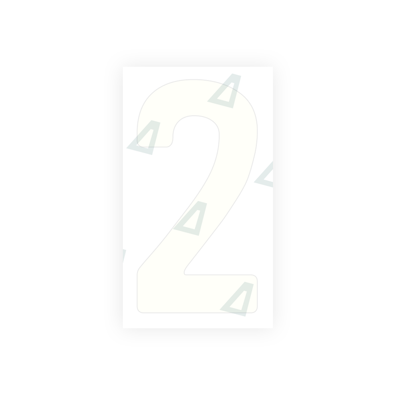 Nanofilm Ecoslick™ for german number plates - Symbol "2"