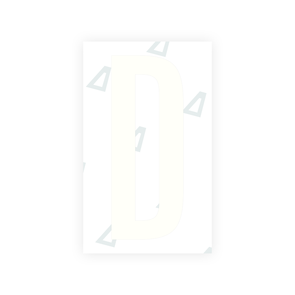Sticker Letter D - Texas (2012 Version)