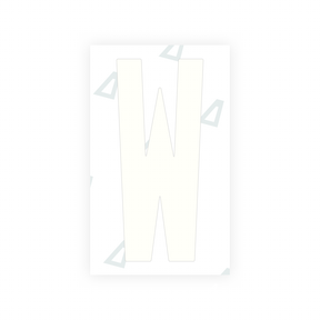 Sticker Letter W - Alabama