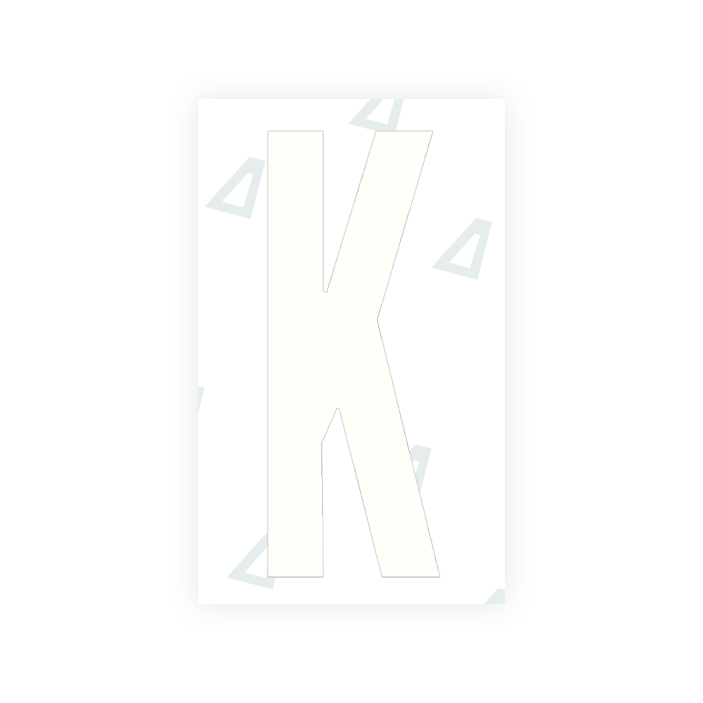 Sticker Letter K - Texas (2012 Version)