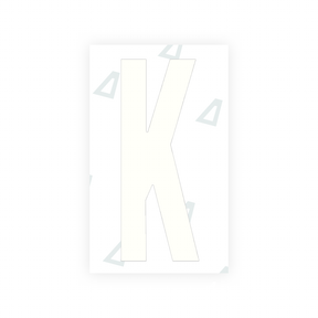 Sticker Letter K - Texas (2012 Version)