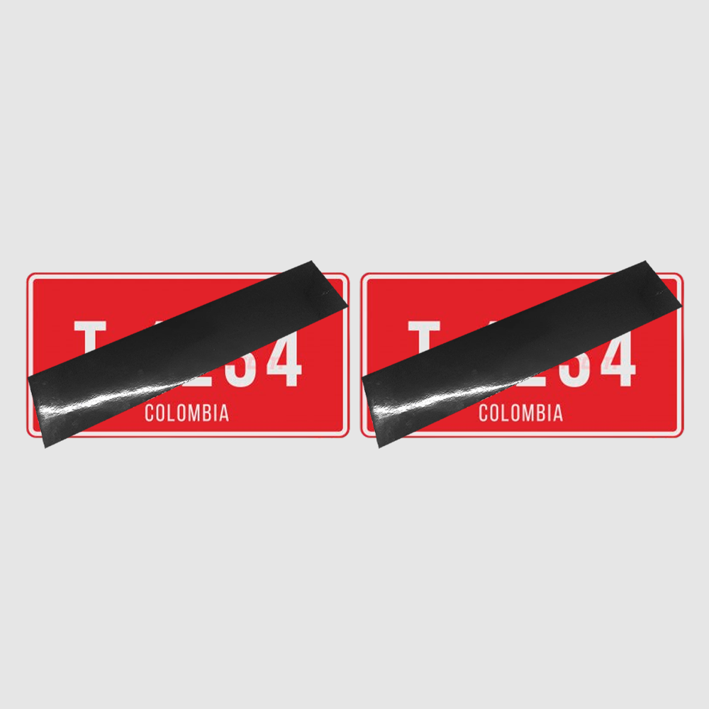 Insulfilm Anti Radar Film for Vehicle License Plates - (Colombia-Bogotá) - Special Loads