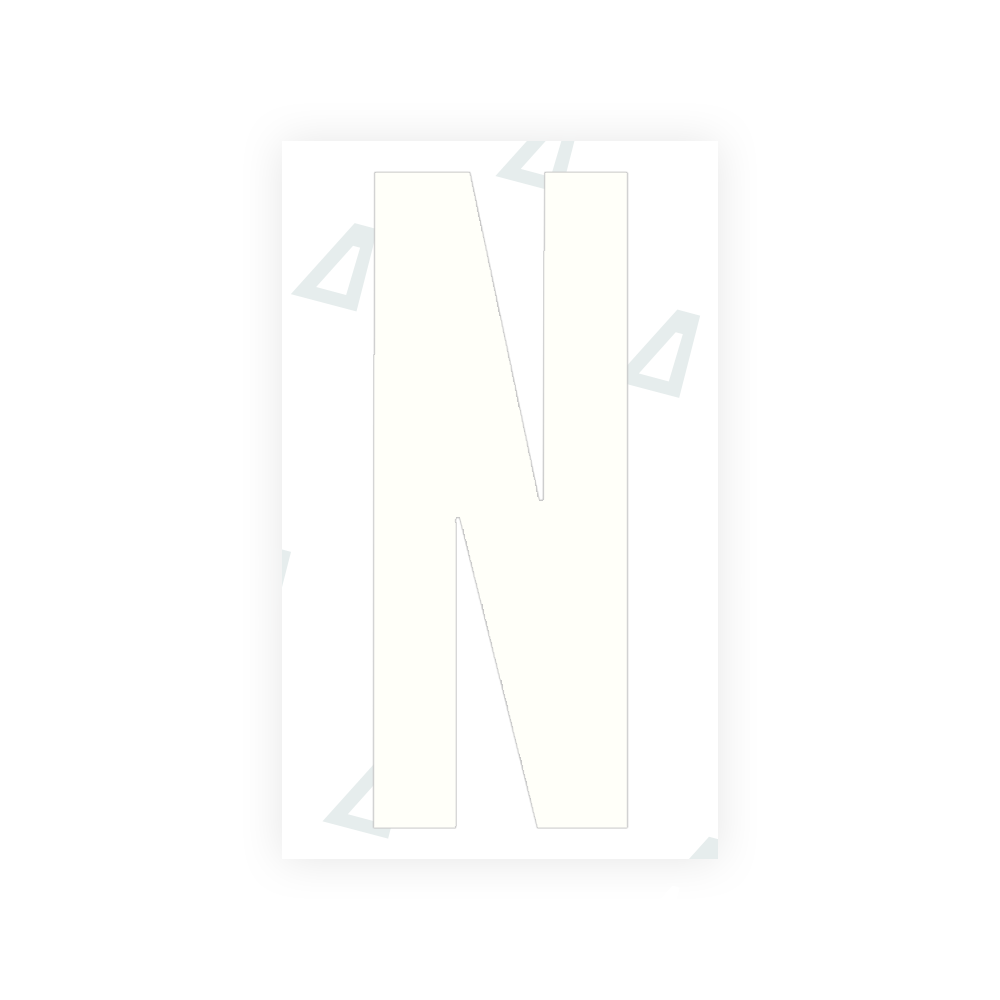 Sticker Letter N - Texas (2012 Version)