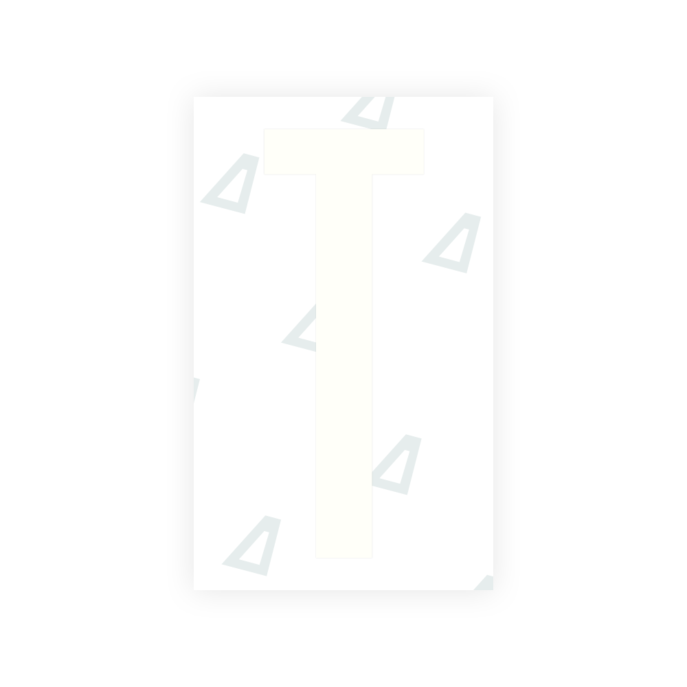 Sticker Letter T - Texas (2012 Version)