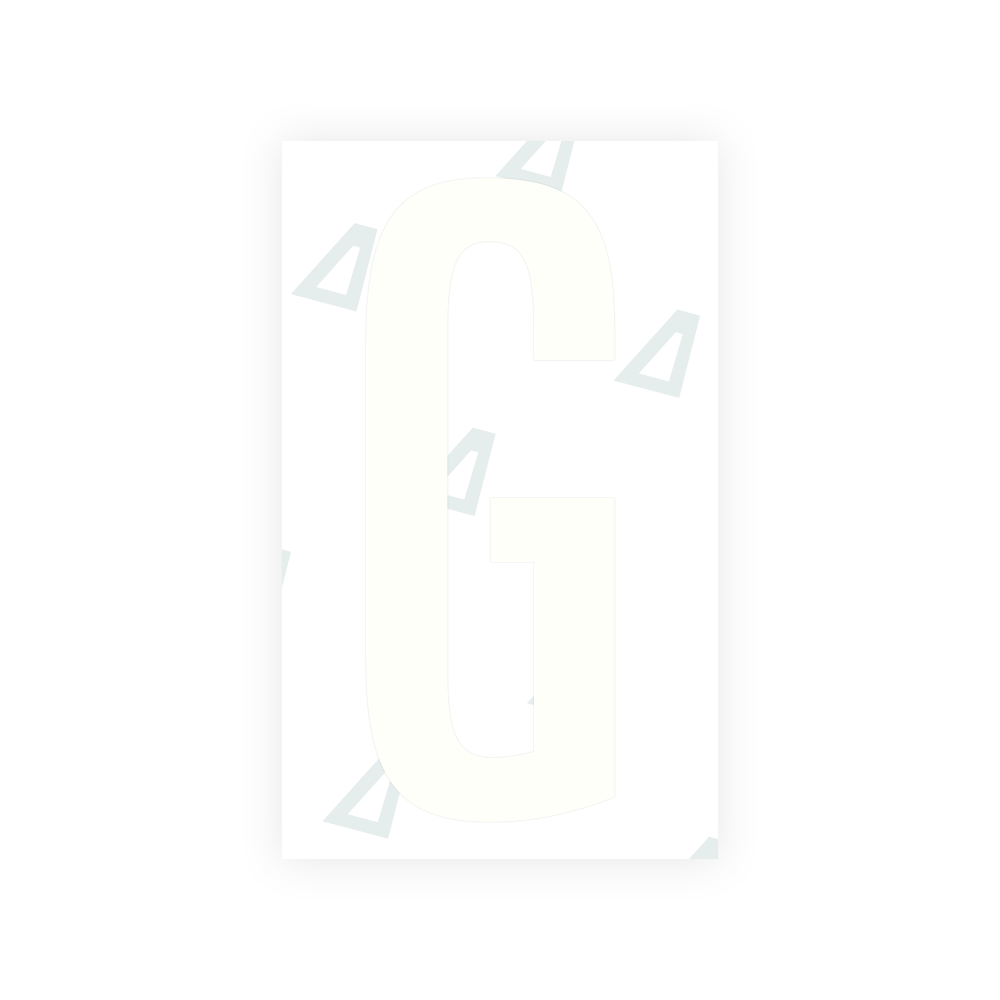 Sticker Letter G - Texas (2012 Version)