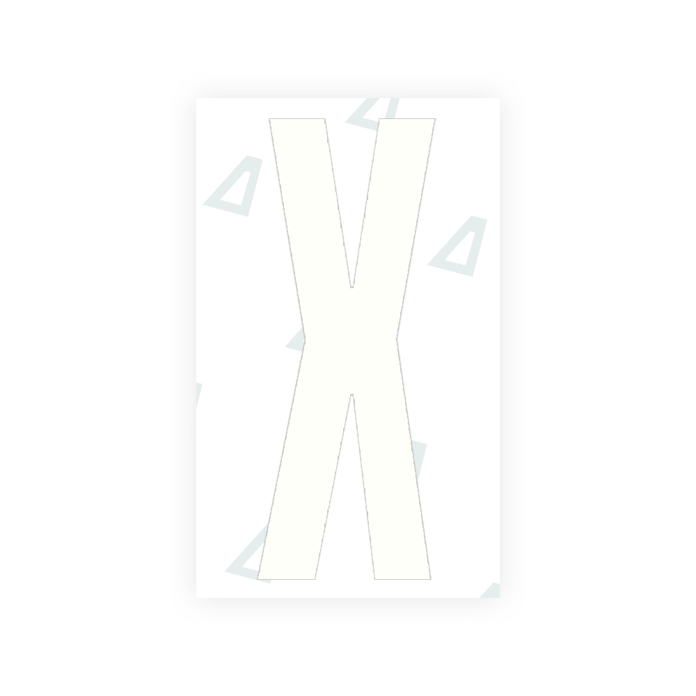 Sticker Letter X - Texas (2012 Version)