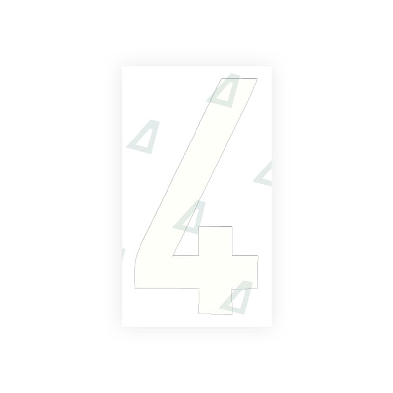 Nanofilm Ecoslick™ for italian license plates - Symbol "4"