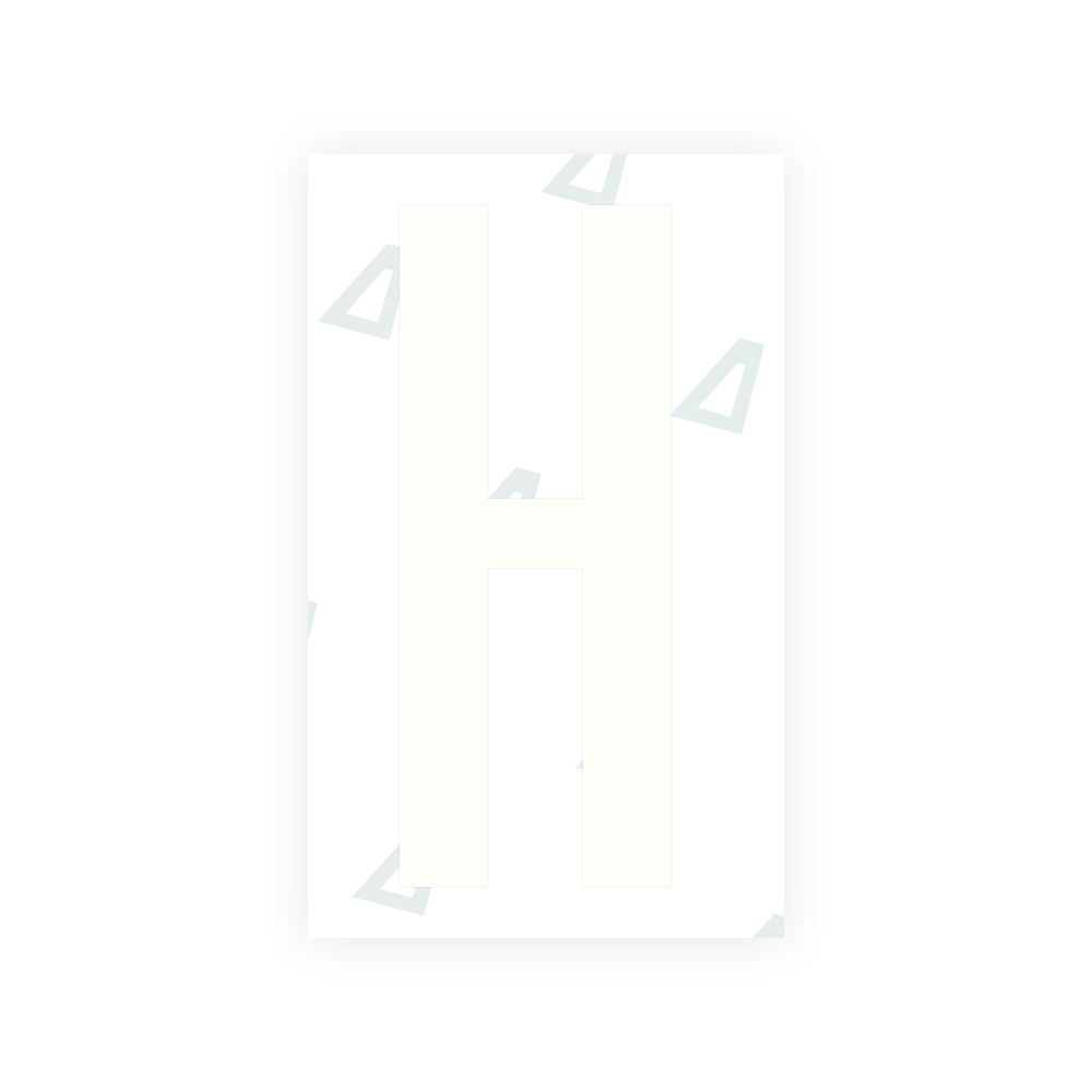 Sticker Letter H - Texas (2012 Version)